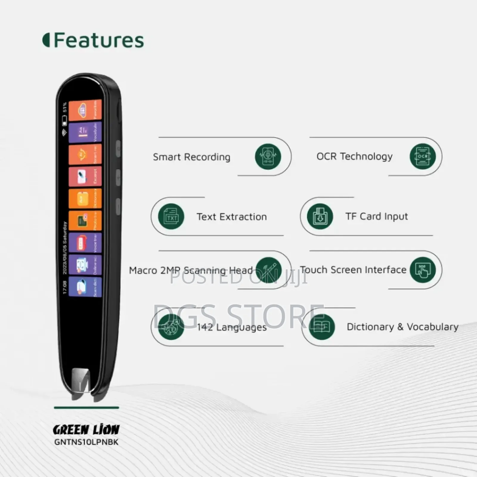 Green Lion Translation Pen Stylus