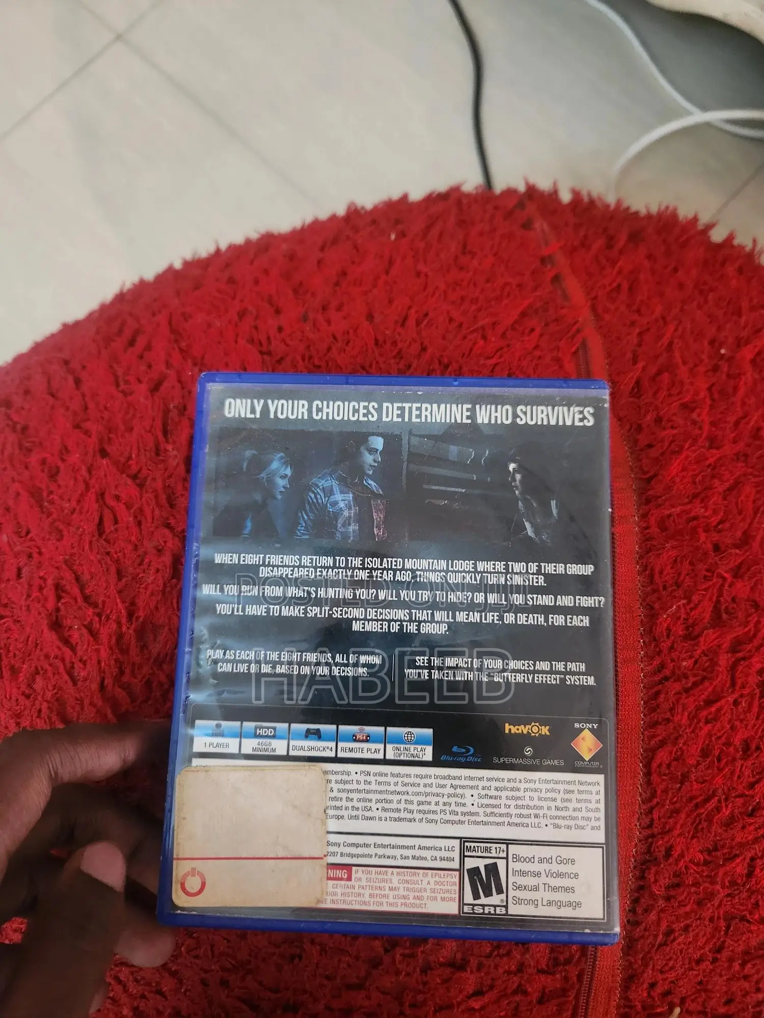 Until Dawn Ps4 Game