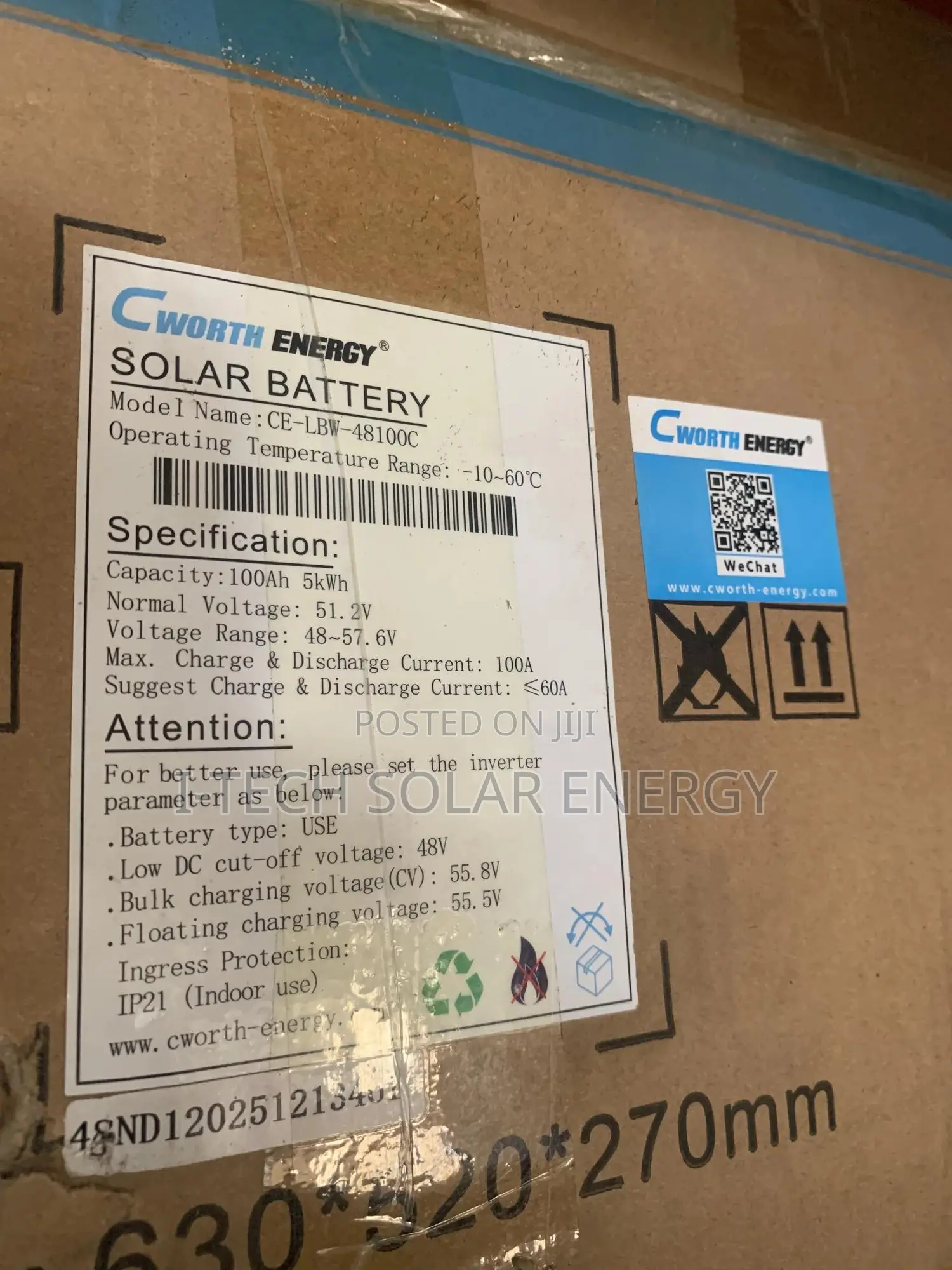 5kwh Cworth Lithium Battery