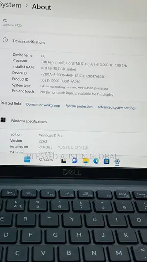 Laptop Dell Latitude 7420 16GB Intel Core i7 SSD 256GB