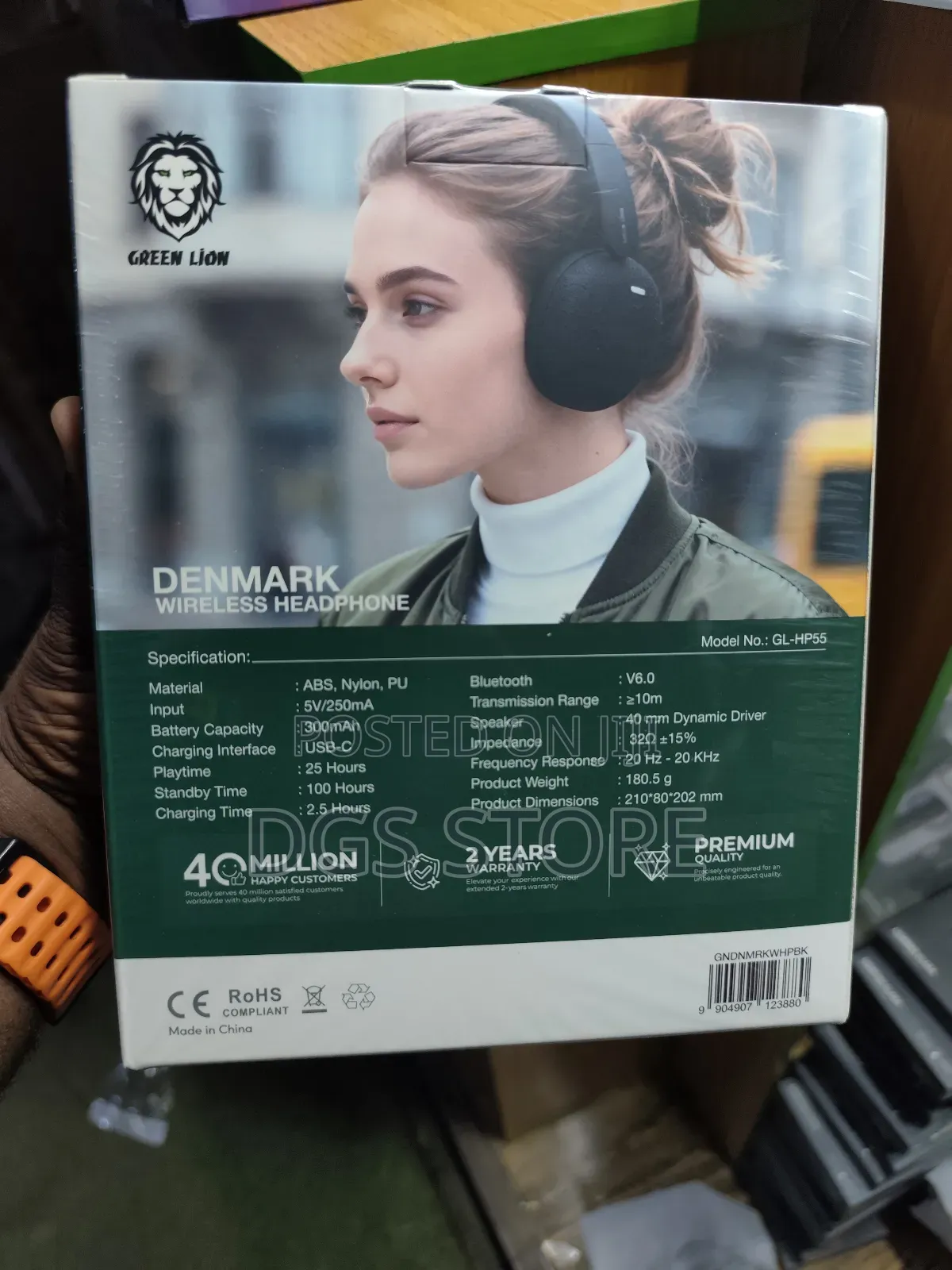 Green Lion Denmark Wireless Headphone