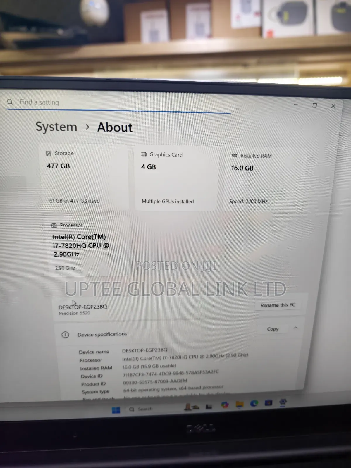 Laptop Dell Precision 5540 16GB Intel Core i9 SSD 512GB