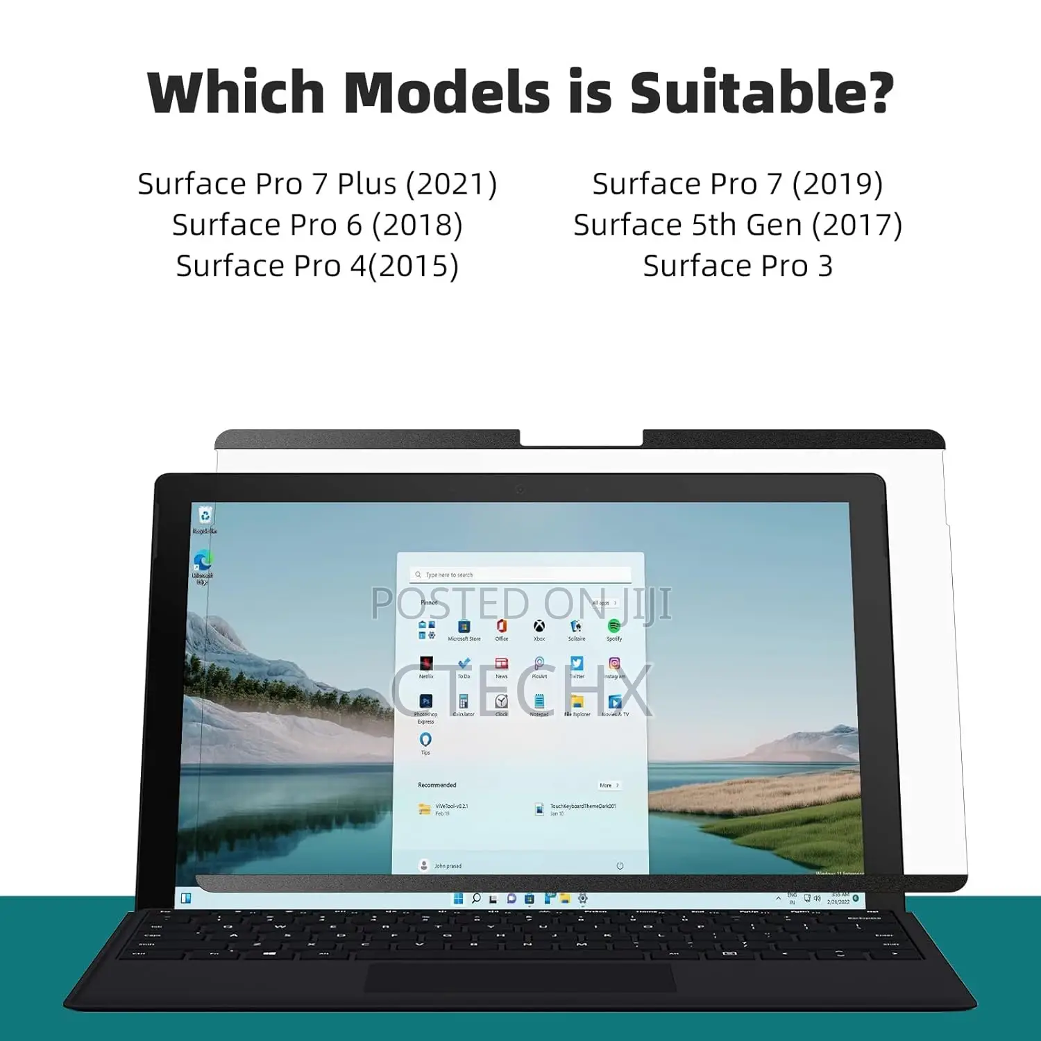12.3 Inch Magnetic Privacy Screen Compatible With Surface Pro 7+/7/6/5