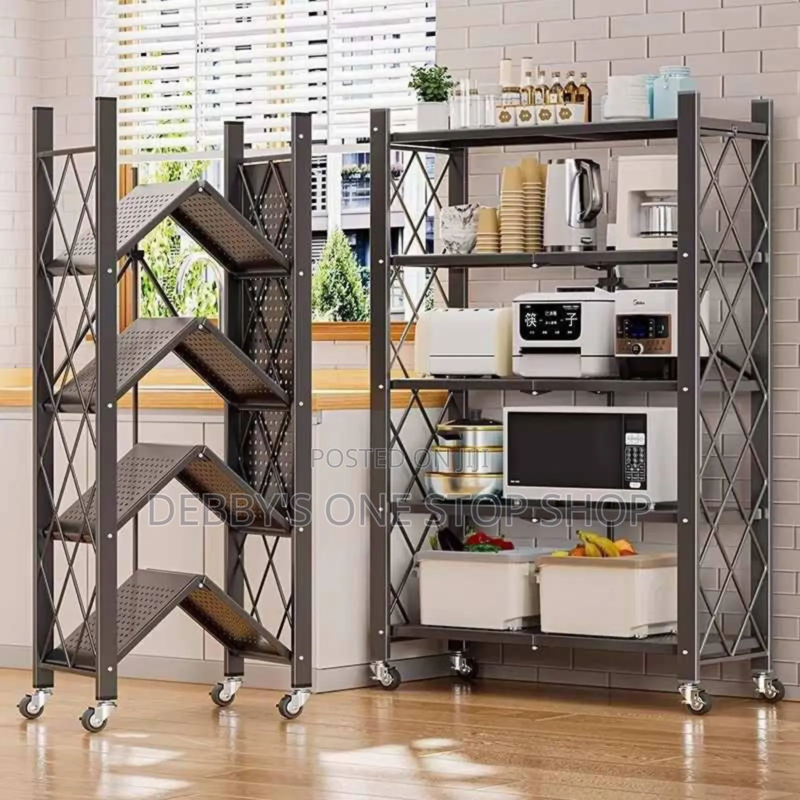 5/ 4 Layer Kitchen Foldable Shelf