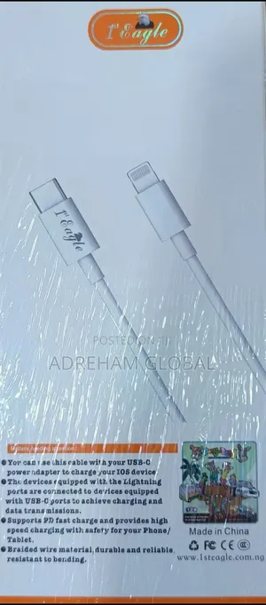 1st Eagle Reverse Charging Cable For Phone Type C <=> I Phone