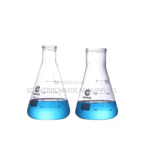 Multi-Size Glass Conical Flask for Laboratory Use