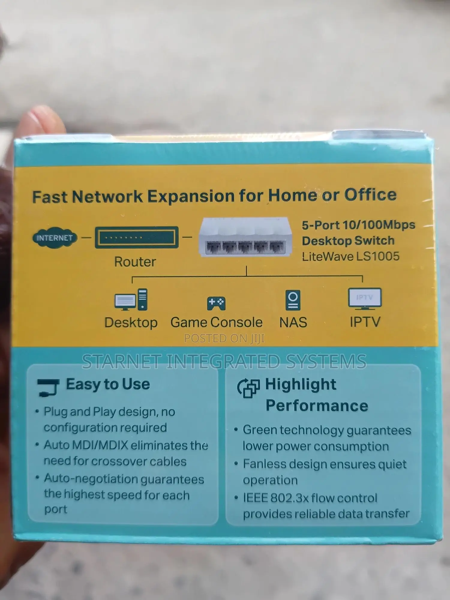 Tp-Link 5 Ports 10/100 Network Switch Ls1005 Lightwave