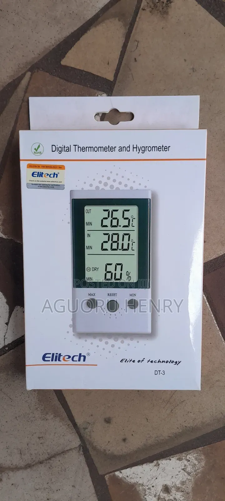 Digital Thermometer and Hygrometer