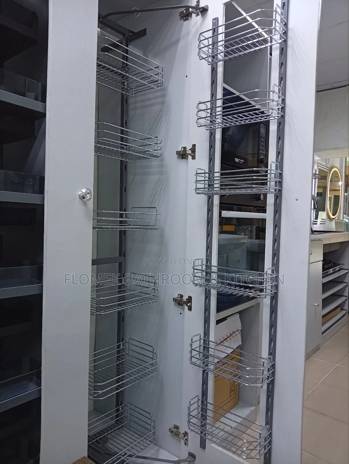 Modern Kitchen Pantry Storage Rack and Organiser.