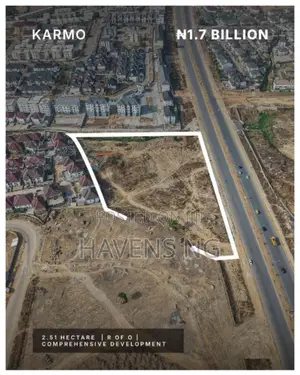 Karmo • 2.51 Hectares (25,100 Sqm) • ₦1.7 Billion • Rofo
