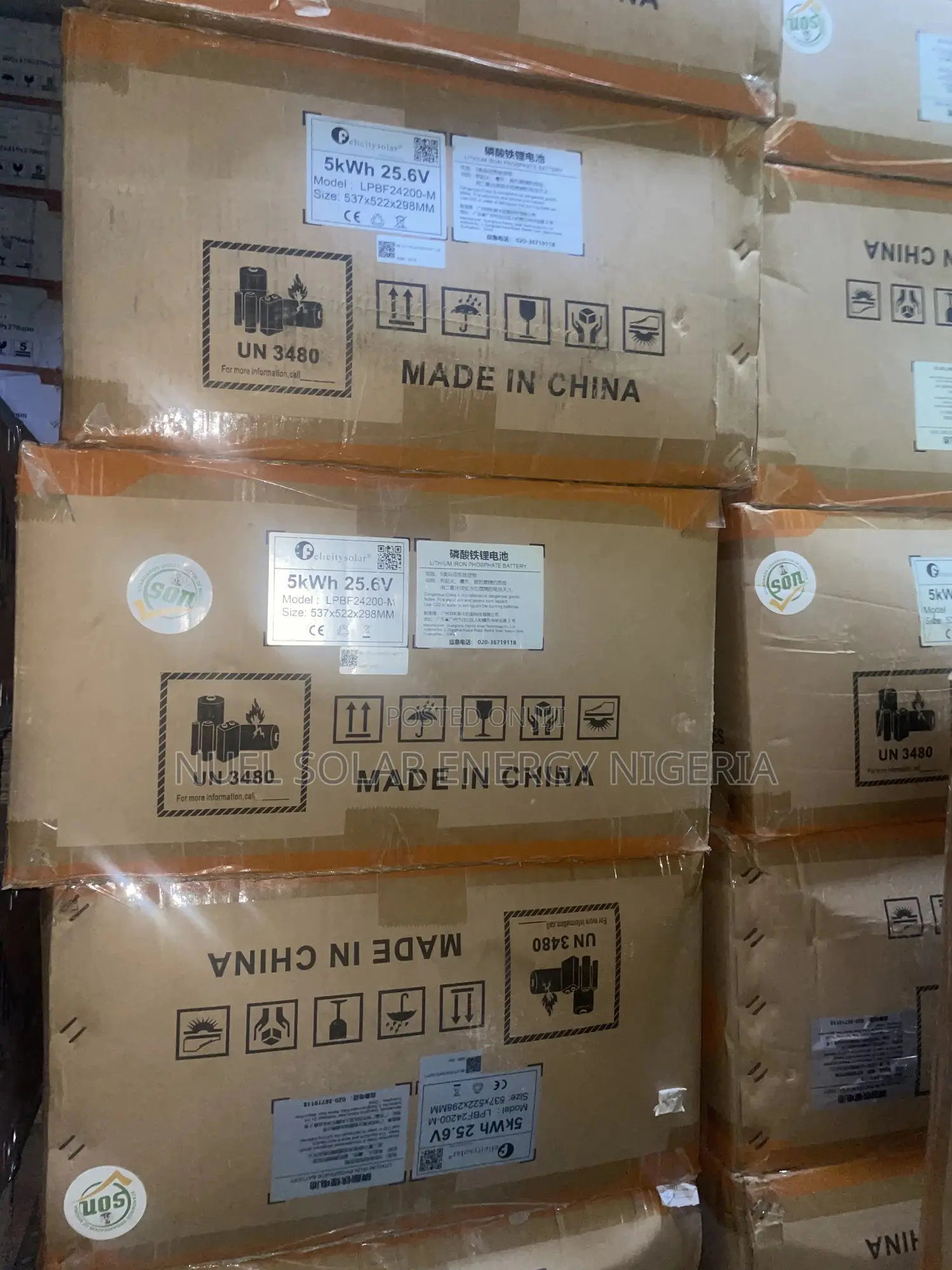 5kwh 25.6v Felicity Lithium Solar Battery