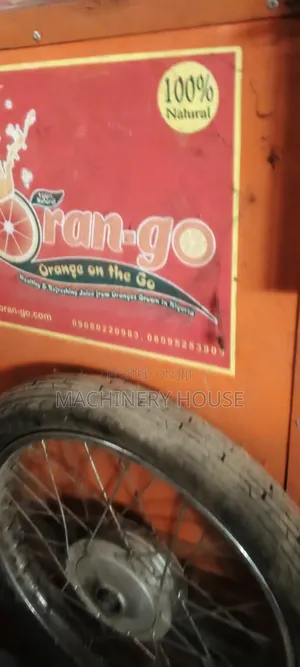 Fresh Orange and Fruits Cart