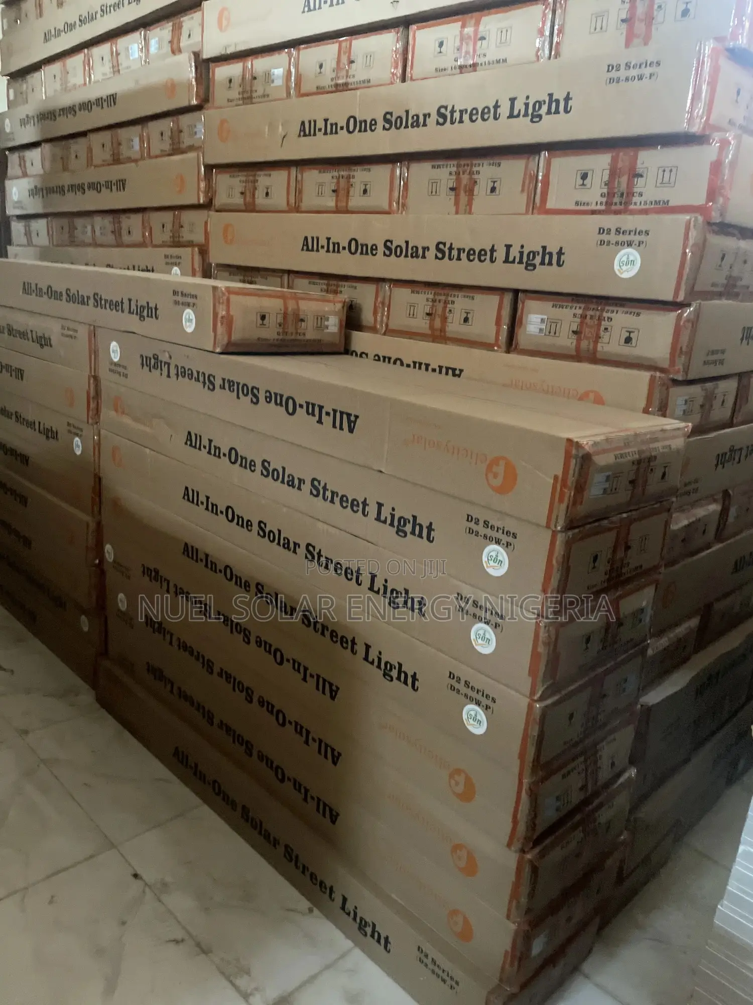 D2-80w All-in-one Solar Street Light