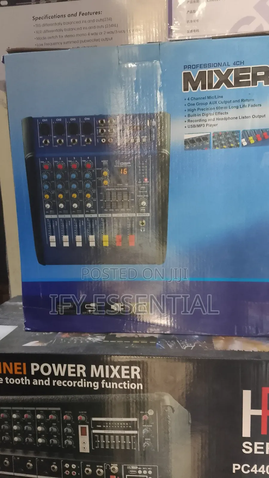 4 Channel Mixer Powered