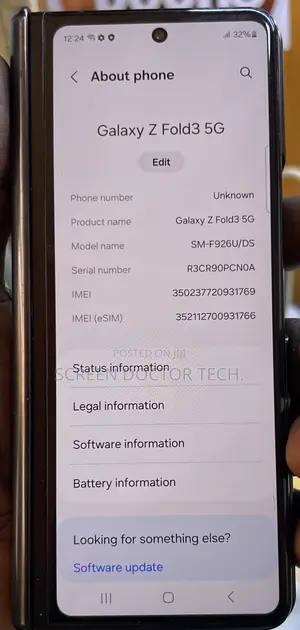 Samsung Galaxy Z Fold 3 256 GB Black