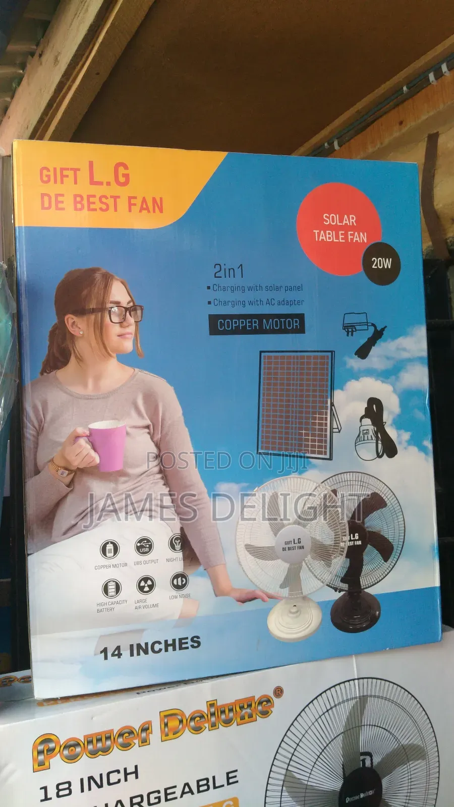 Solar Table Fan