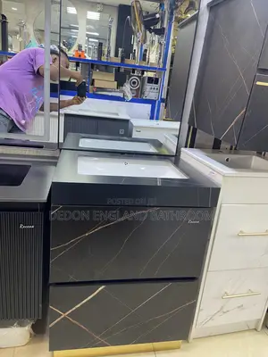 England Standard Stand Free Marble Cabinet With Led Mirror