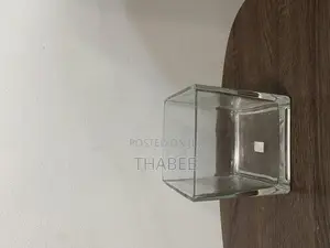 Cuboid Clear Vase Transparent Glass
