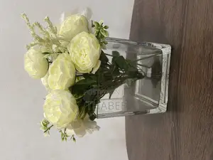 Cuboid Clear Vase Transparent Glass