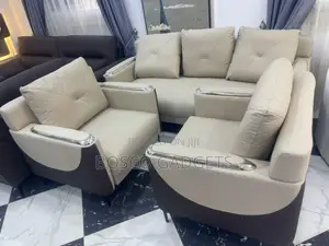 Turkish-Style Leather Sofa Set With Armchairs – Turkish by 7
