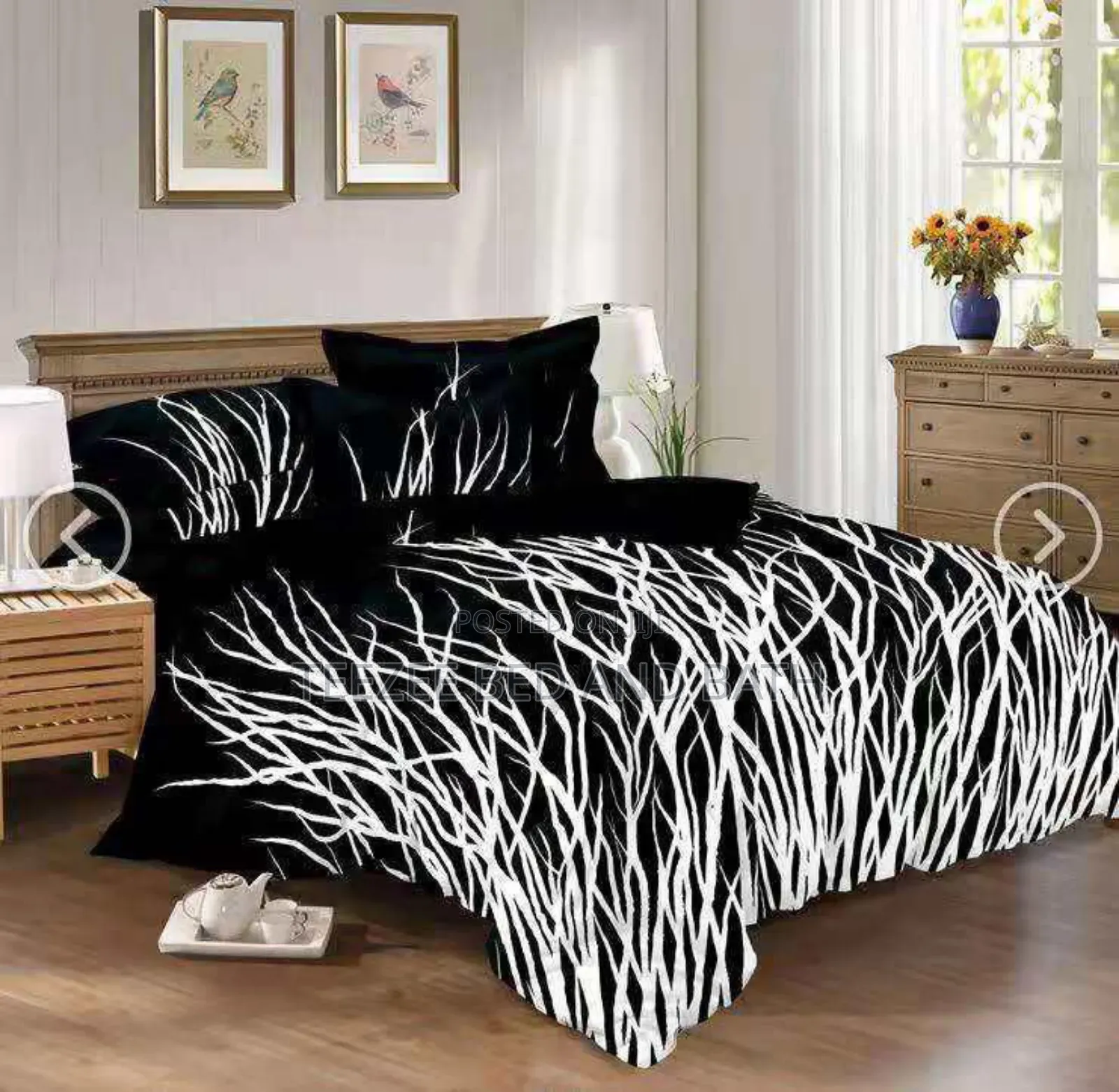 White and Black Pattern Duvet Sets