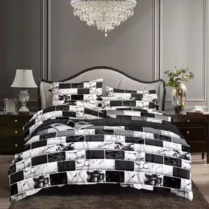 White and Black Pattern Duvet Sets