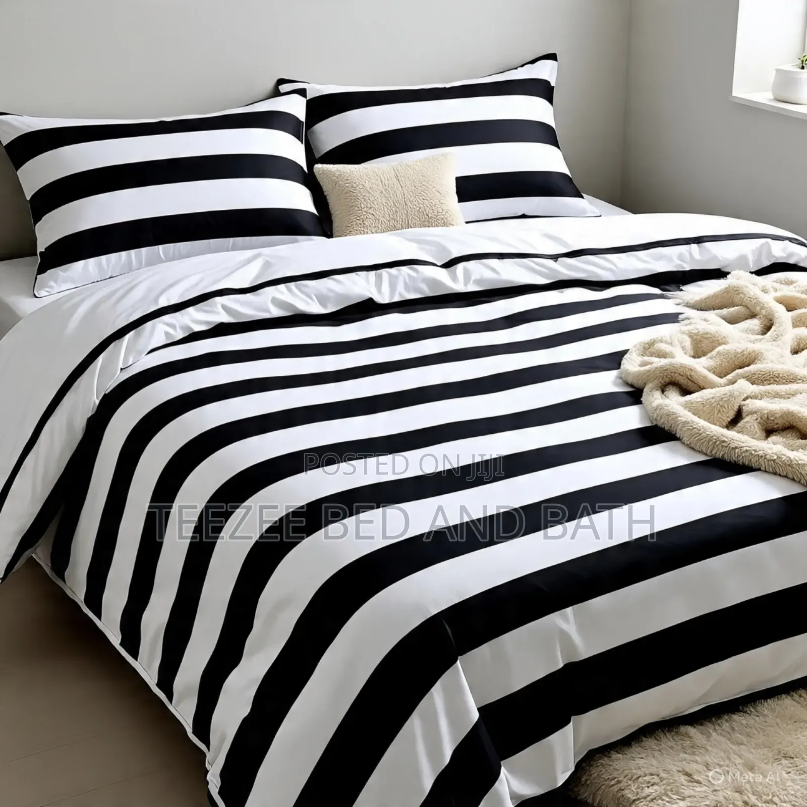 White and Black Pattern Duvet Sets
