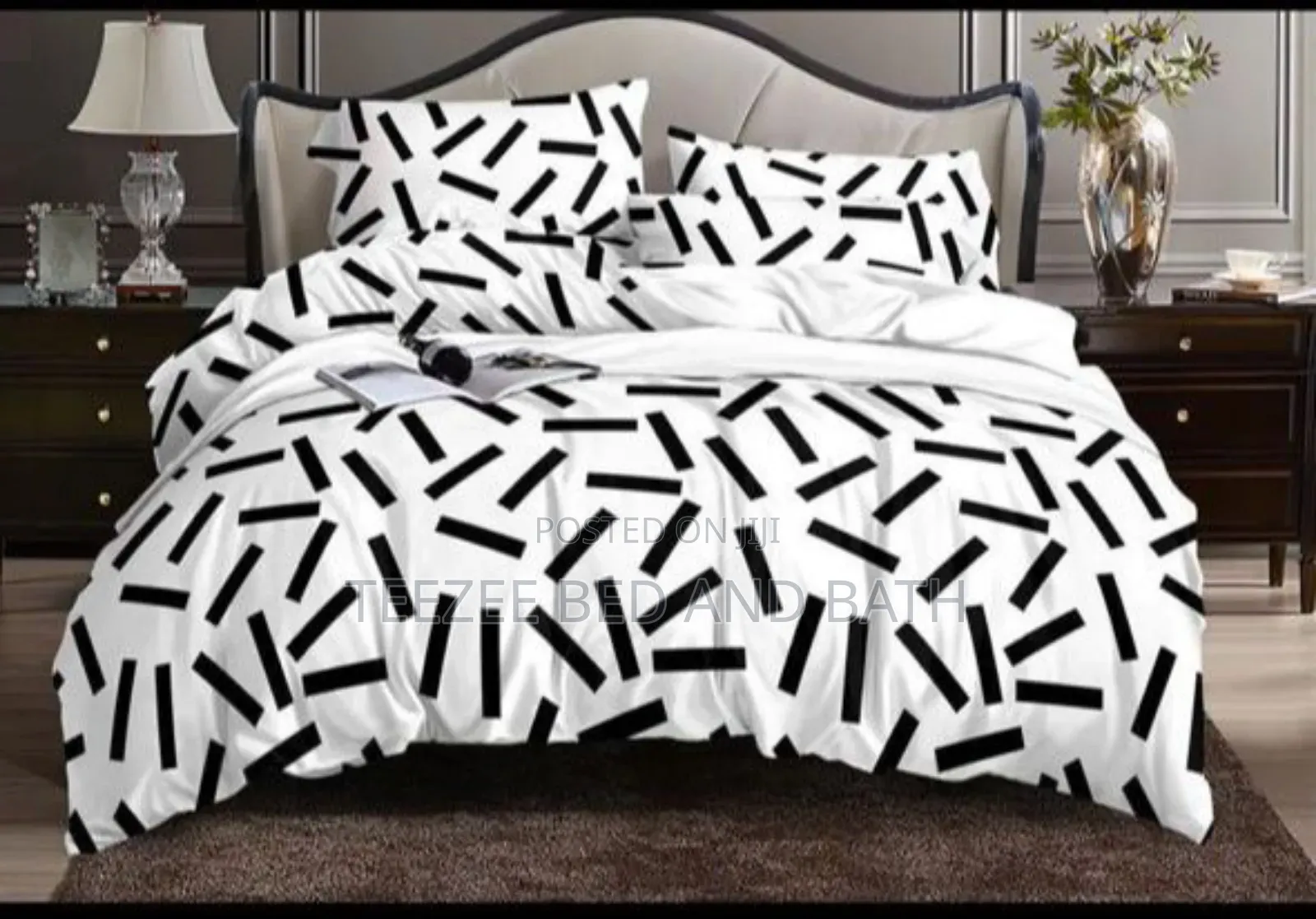 White and Black Pattern Duvet Sets
