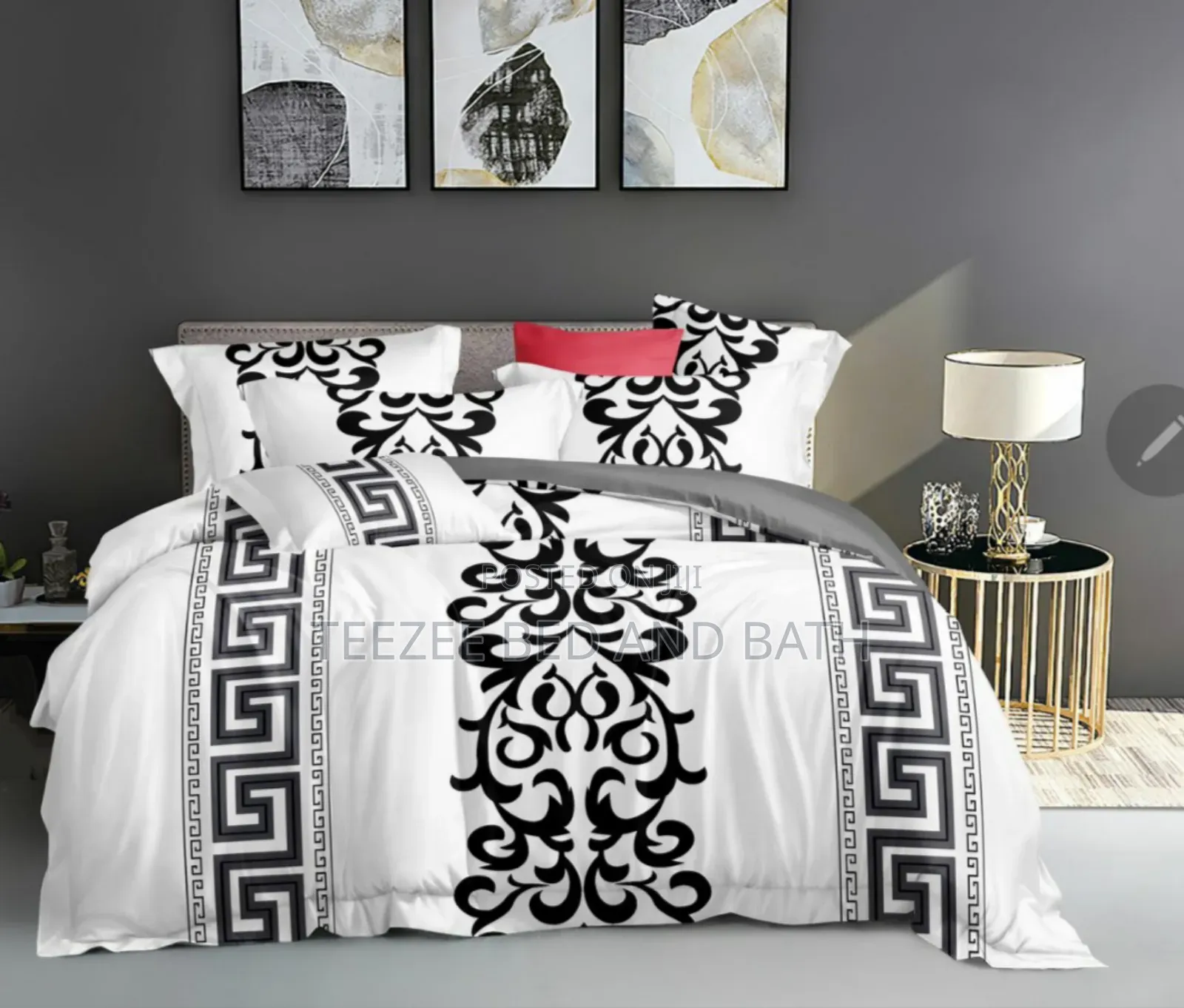White and Black Pattern Duvet Sets