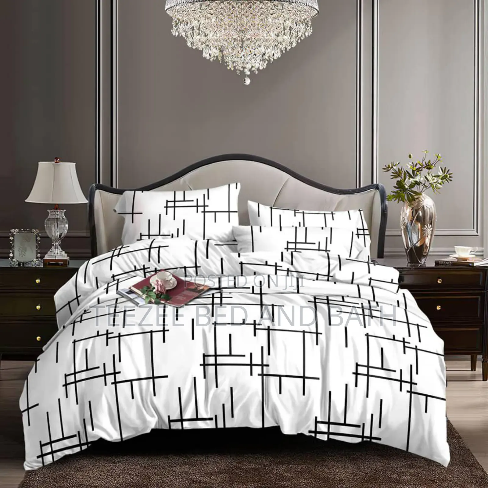 White and Black Pattern Duvet Sets