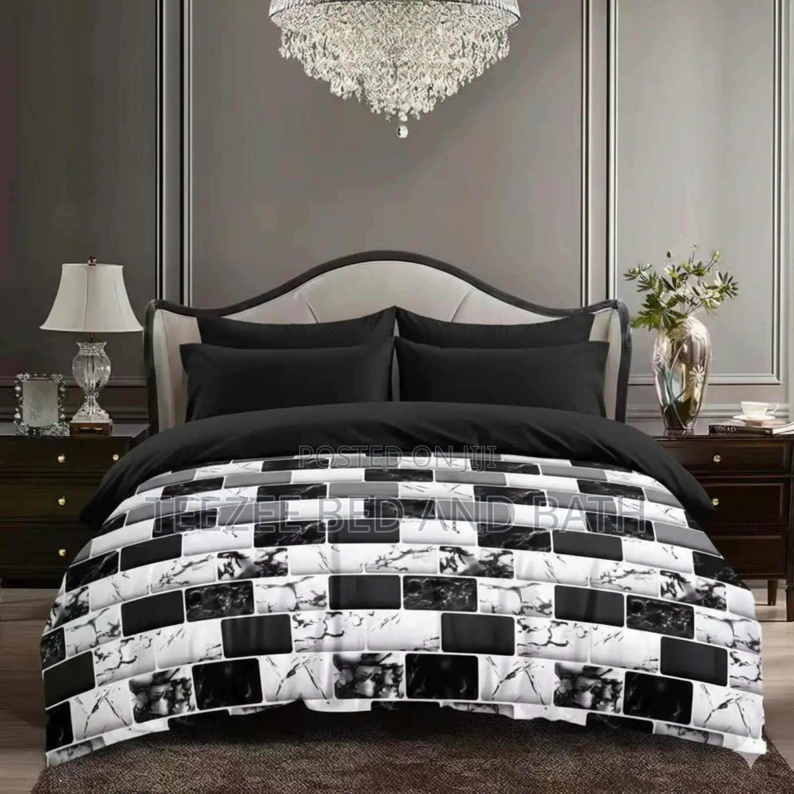 White and Black Pattern Duvet Sets