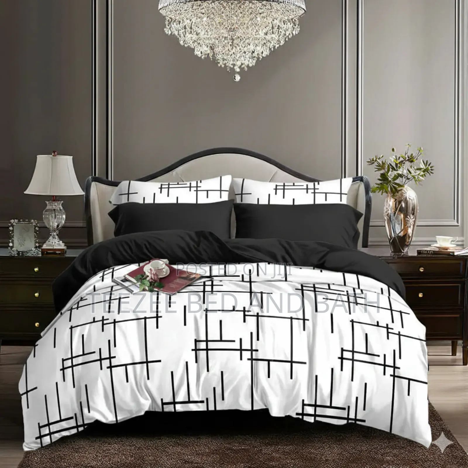 White and Black Pattern Duvet Sets