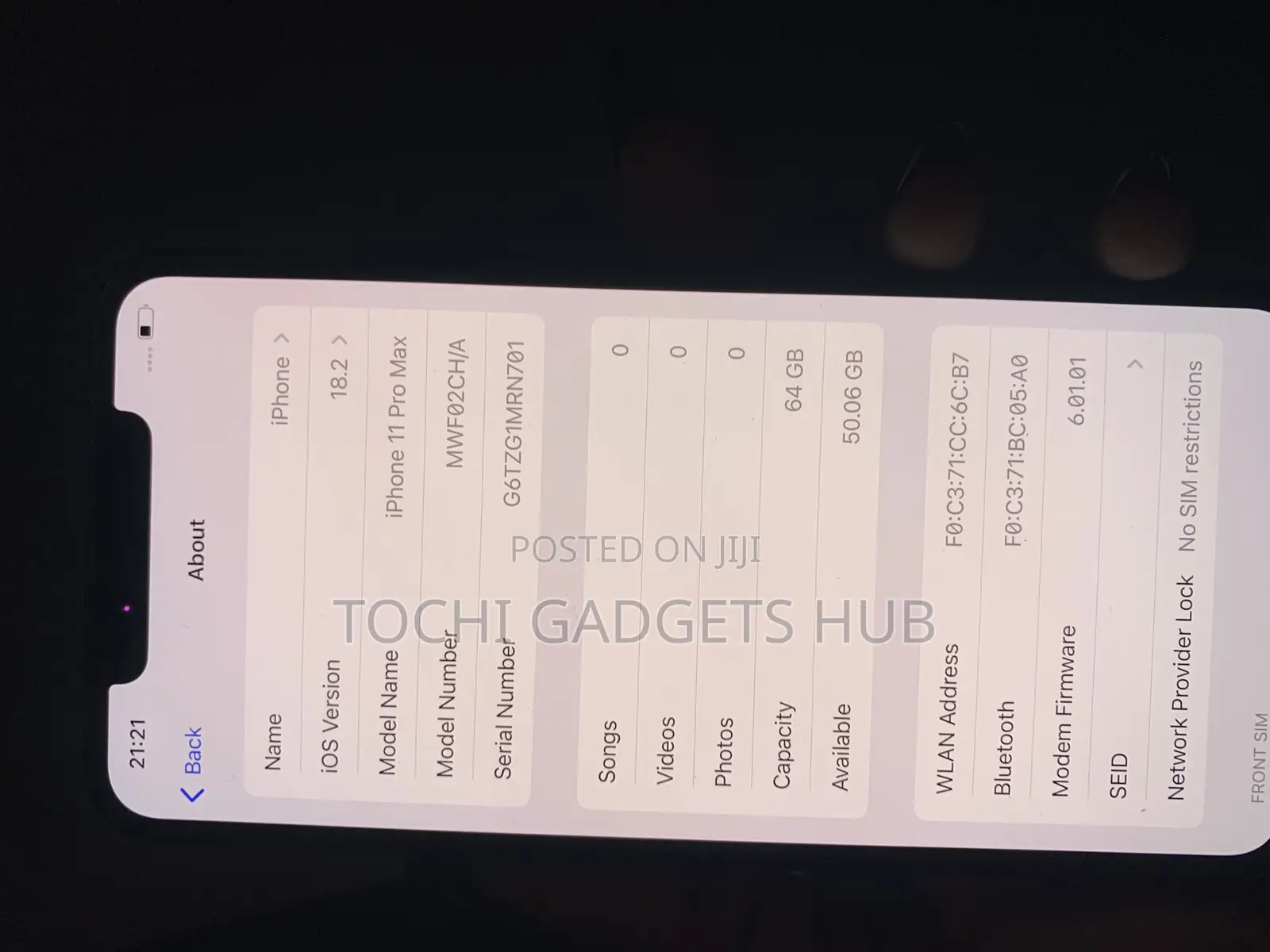 Apple iPhone 11 Pro Max 64 GB Gray
