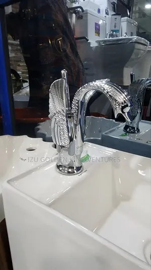 Gold and Stainless Dragon Head Basin Mixer
