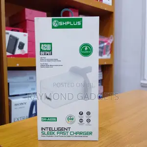 Shplus 42w Fast Charger Sh-a686 With Cable – Auto-id Smart Charging