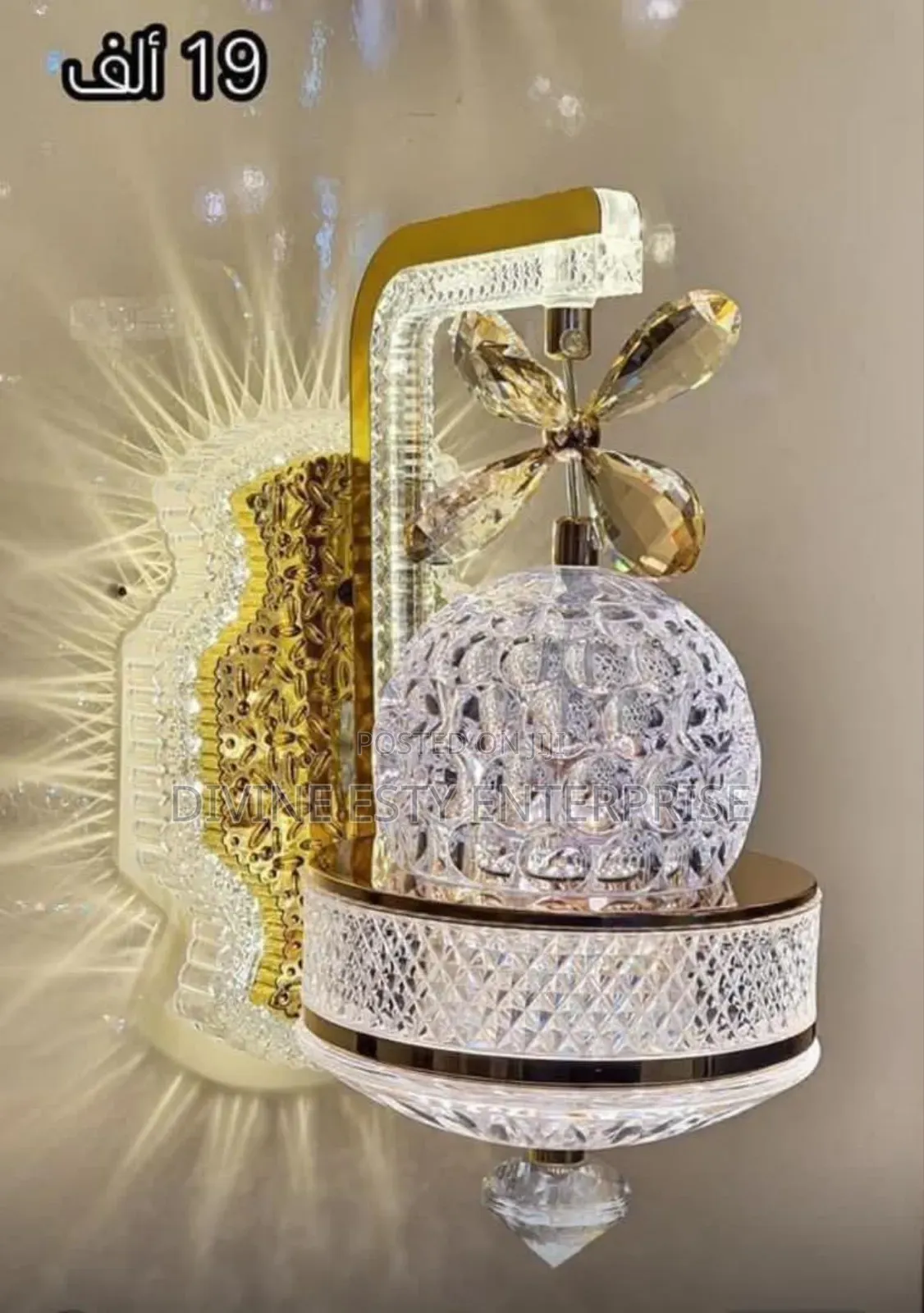 Luxe Crystal Wall Sconce