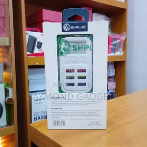 Shplus Sh-a5005 6-port Fast Charger – Auto-id Smart Charging Hub