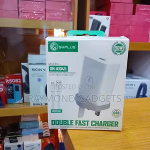 Shplus Sh-A1045 50w Fast Charger – Dual USB Smart Charging