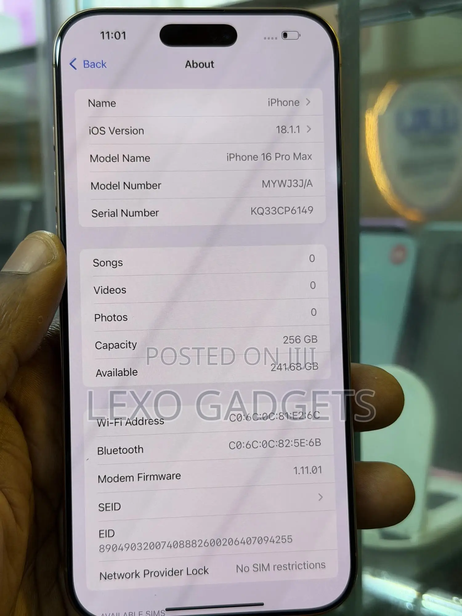 Apple iPhone 16 Pro Max 256 GB Gold