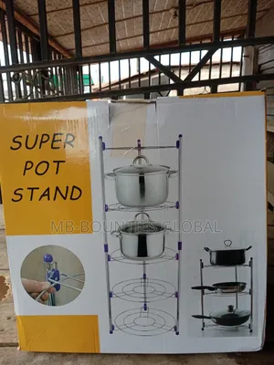 5layers Stainless Steel Pot Rack Pot Stand - Strong and Stable