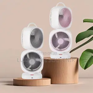 Rechargeable Double Headed Circulation Fan