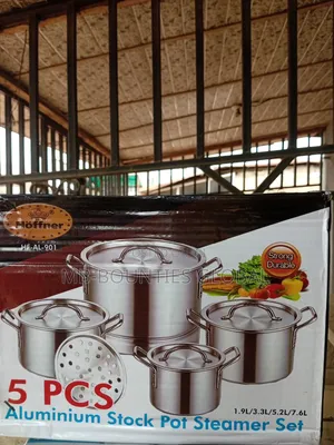 Aluminum Stock Pot Steamer Set 5 Pieces