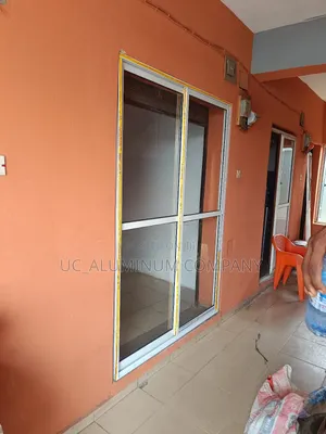 White Sliding Door With Transparent Glass
