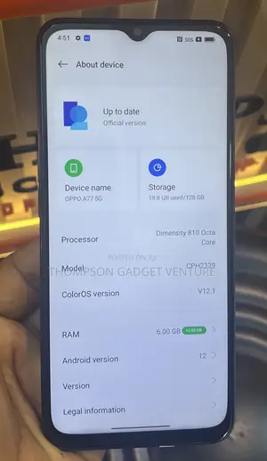 Oppo A77 128 GB Black