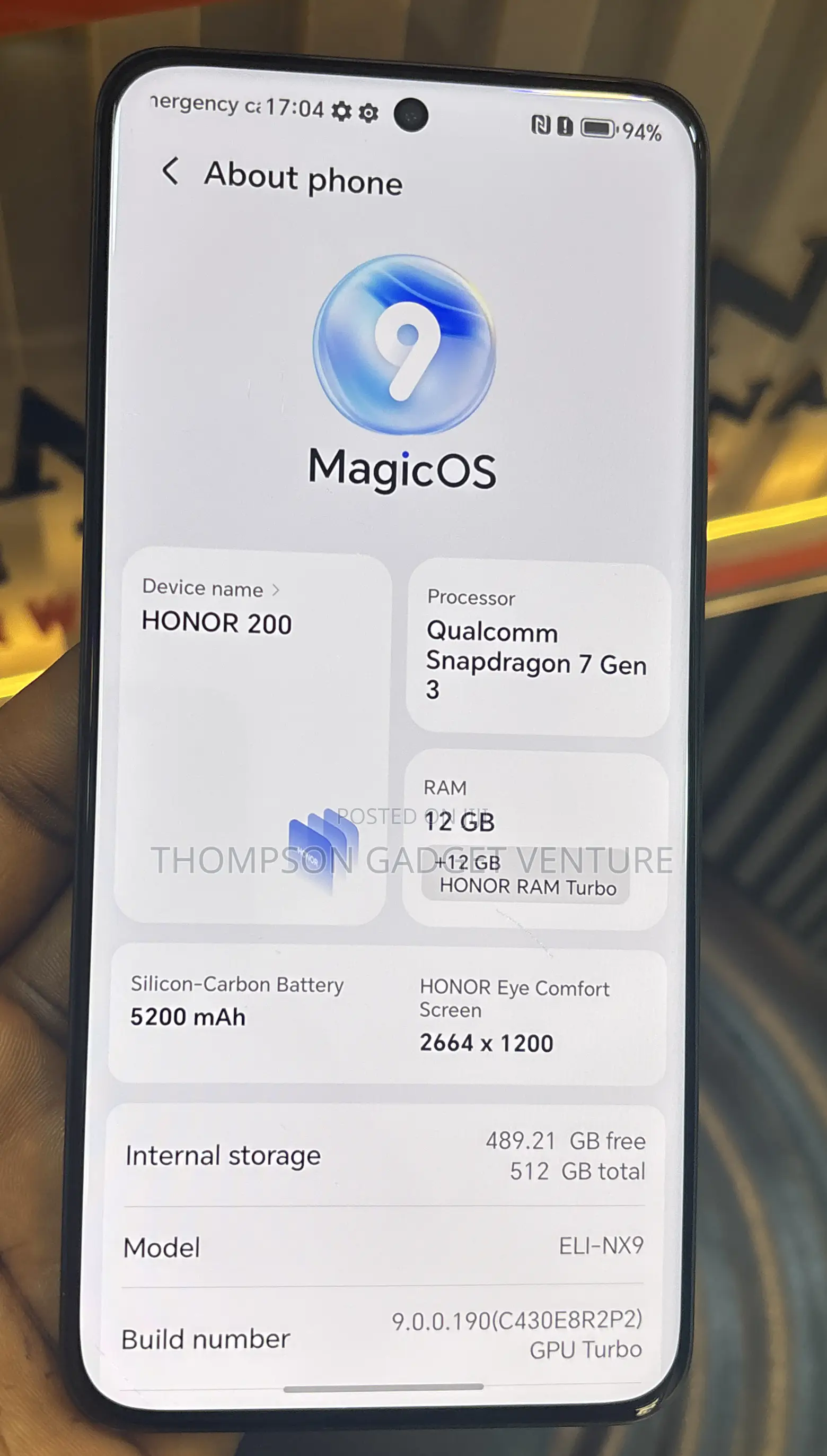 Honor 200 512 GB Black