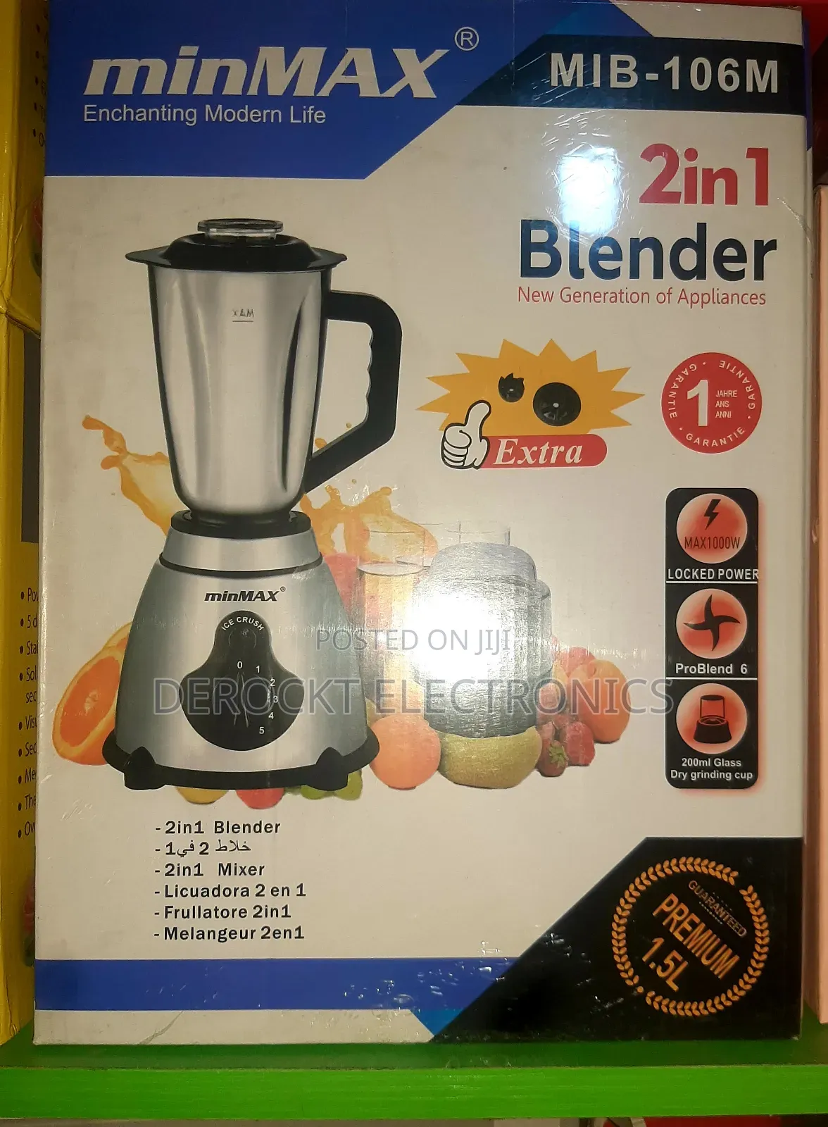 Minmax Mib-106m 2-in-1 Blender