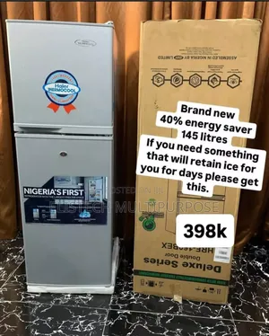 145l Double Door Fridge - 40% Energy Saver Long Ice Retention