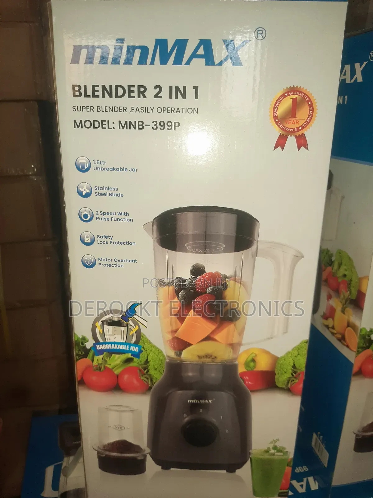 Minmax Mib-106m 2-in-1 Blender