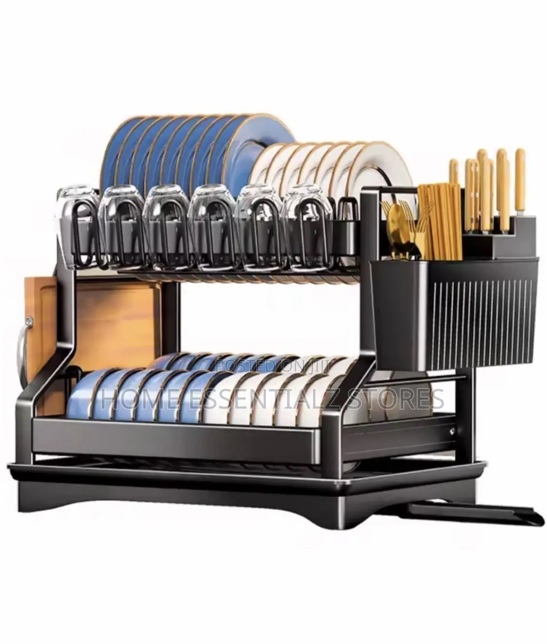 Multi-Functional Drainer Dish Rack - Plates Rack