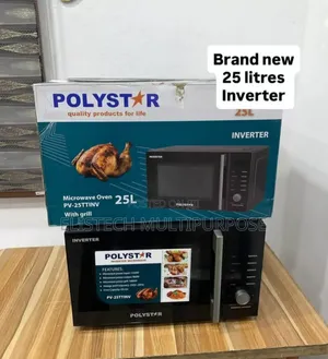 Polystar 25l Inverter Microwave Oven With Grill (Pv-25ttinv)